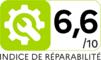 Repairability index 6.6 out of 10