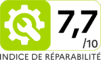 Repairability index 7.7 out of 10